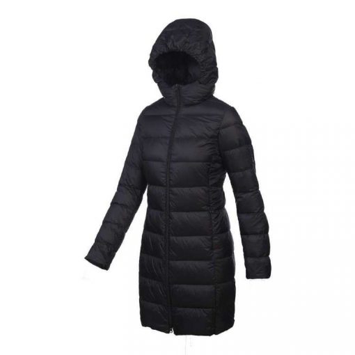 Women's Packable Travel-Lite Long Line Hood Puffer Jacket