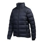 Tricot-lined Funnel Collar Down Jacket for Women