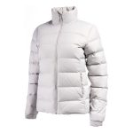 Tricot-lined Funnel Collar Down Jacket for Women