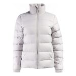Tricot-lined Funnel Collar Down Jacket for Women