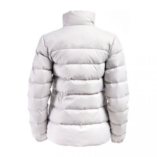 Tricot-lined Funnel Collar Down Jacket for Women