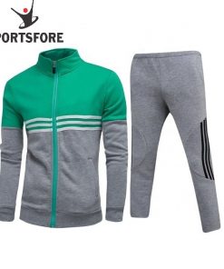 2021 New Fashion Casual Two-piece Stand-up Collar Track Suit For Men