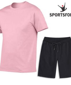 2021 Summer Customized Plain Blank Shorts Tracksuit Set For Men