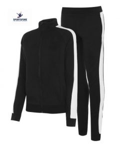 Custom Fleece Black Tracksuit Sweat Suit for Women