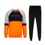 High Quality Fashion Men Printed Hooded Tracksuit
