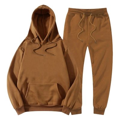 High Quality Plain Pullover Hoodie Tracksuits For Men