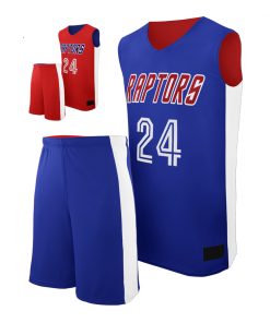 Latest design cheap wholesale custom sublimation men blank reversible embroidered basketball jerseys uniforms set.