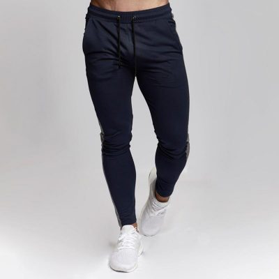Men Latest Casual Fashion Side Stripe Gym Fitness Athletic Outdoor Jogger Pants