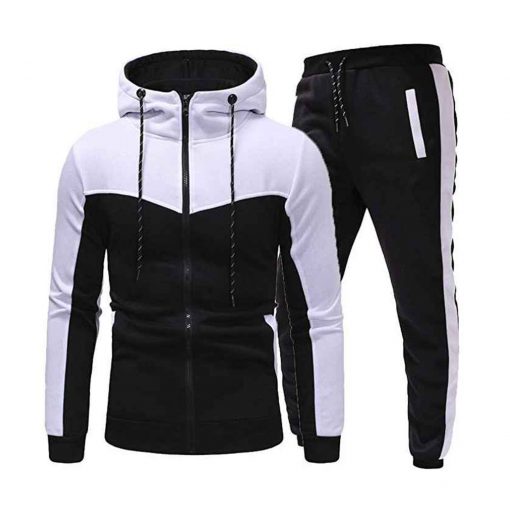 Men's Activewear Tracksuits for Men 2 Pieces Jacket & Pants Full Zip Jogging Sweatsuit Sportswear.