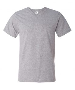 Mens lightweight plain blank v neck short sleeve cotton t shirt