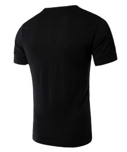 Men's new fashion trend short sleeve V neck t shirts