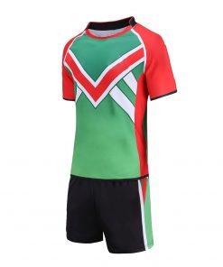 New Customized Rugby jersey and shorts with short Sleeve Blank Quick Dry Custom Rugby Uniforms Make own your custom Design logo