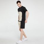OEM Customized New Men Summer Short Set Men Color Block Tracksuit Suits - Image 6