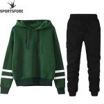 OEM Latest Design Hooded Custom Fitted Tracksuit Set