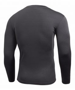 Quick Dry Men Fitness Compression Long Sleeve Baselayer Muscle Fit Gym T Shirt Blank Customized Logo Printing Plain Dyed Jersey