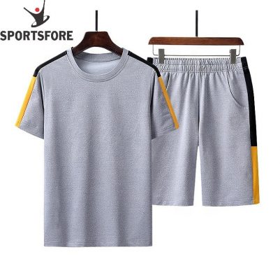 Summer Men Sportswear Fashion 2020 Men T Shirts and Shorts Set