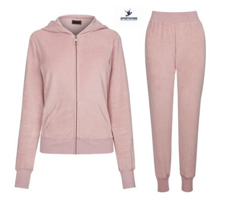 Girls Latest Fashion Velour Tracksuit Jogger Hoodie Set for Female Tracksuits