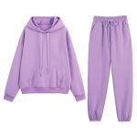 women purple tracksuit sets