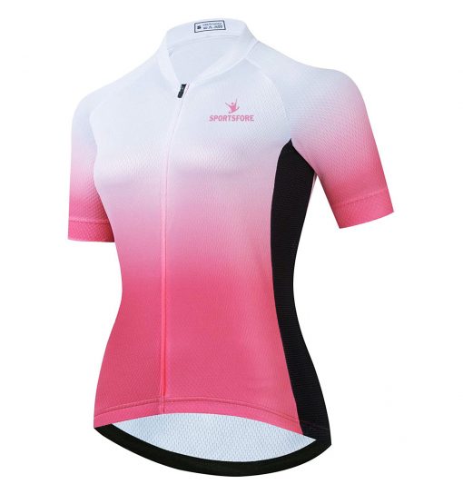 women cycling jersey front