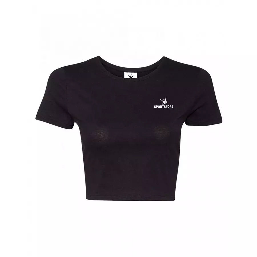 Croped black t-shirt