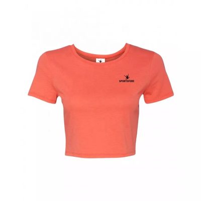 Croped orange t-shirt