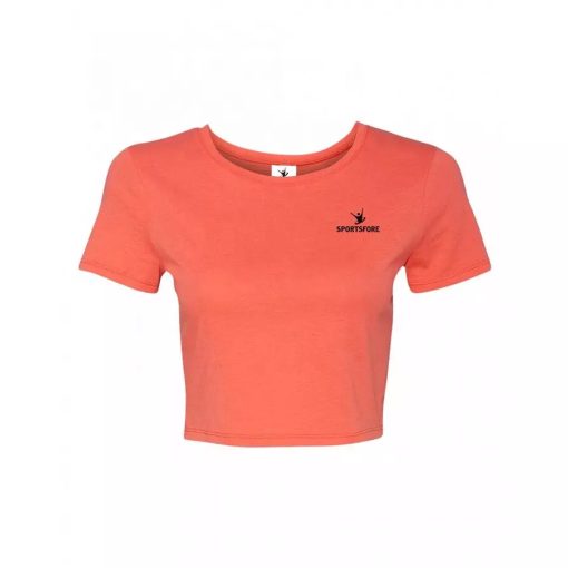 Croped orange t-shirt
