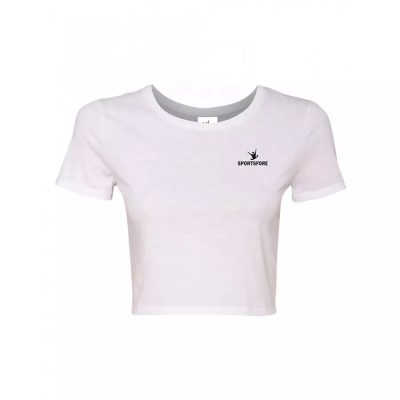 Croped white t-shirt