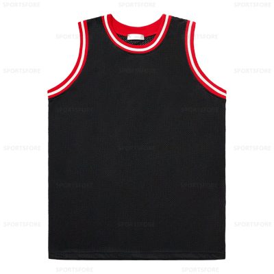 Black Red White Basketball Jersey
