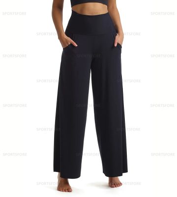 High Waist Wide Leg Lounge Bamboo Pajama Pants