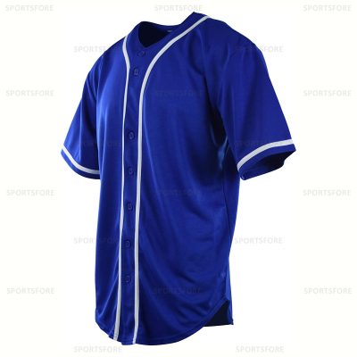 Mens Blank Blue Baseball Team MLB Jerseys 3