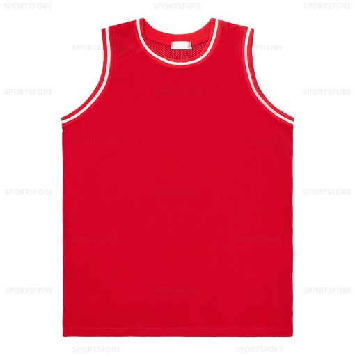 Red White Basketball Jersey