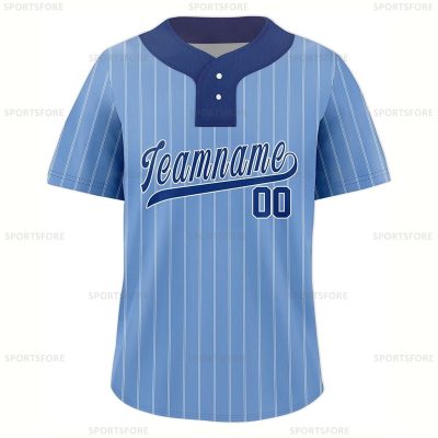 custom design sublimation blue baseball jersey