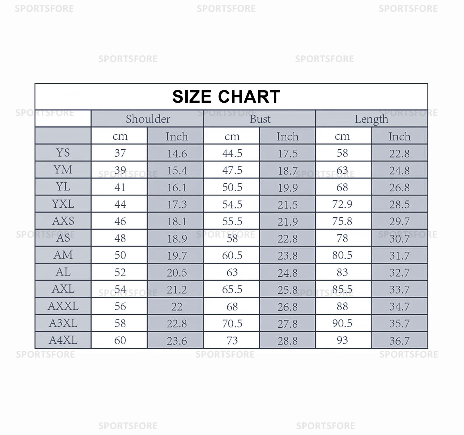 mlb basebal jerseys size chart