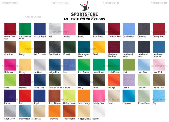 Football Jersey Colour Chart
