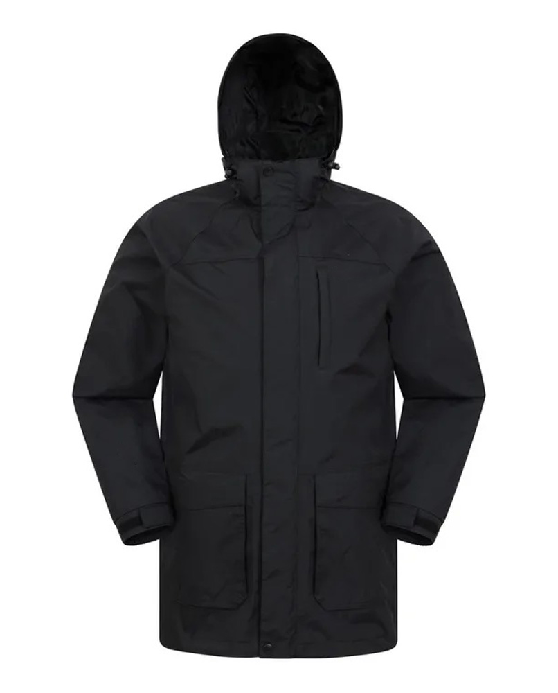 Mens Waterproof Long Jacket